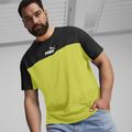 Tricou pentru bărbați PUMA ESS+ Block Tee puma black/lime sheen 4