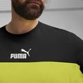 Tricou pentru bărbați PUMA ESS+ Block Tee puma black/lime sheen 5