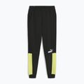 Pantaloni pentru bărbați PUMA ESS+ Block Sweatpants TR puma black/lime sheen