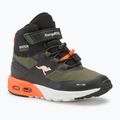 Încălțăminte pentru copiie KangaROOS KX-Toke Mid EV military green / neon orange