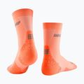 Șosete de compresie pentru femei CEP Ultralight Mid Cut coral/cream 3