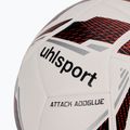 Minge de fotbal uhlsport Attack Addglue white/black/fluo red mărime 4 3