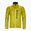 Jachetă hibridă pentru bărbați Ortovox Swisswool Piz Boval verde reversibil 6114100052