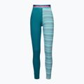 Pantaloni termici de damă Ortovox 185 Rock'N'Wool Lung verde 8416400011