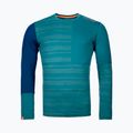 Tricou termoactiv pentru bărbați Ortovox 185 Rock'N'Wool verde 8410200006