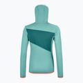 Hanorac cu glugă cu glugă Ortovox Fleece Grid pentru femei turcoaz 8720100036 2
