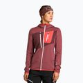 Pulover de trekking pentru femei Ortovox Fleece Grid Hoody roșu 87201