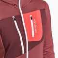 Pulover de trekking pentru femei Ortovox Fleece Grid Hoody roșu 87201 5