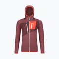 Pulover de trekking pentru femei Ortovox Fleece Grid Hoody roșu 87201 10