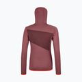 Pulover de trekking pentru femei Ortovox Fleece Grid Hoody roșu 87201 11