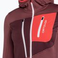 Pulover de trekking pentru femei Ortovox Fleece Grid Hoody roșu 87201 8
