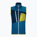 Vesta de bărbați ORTOVOX Fleece Grid Vest heritage blue