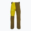 Pantaloni de schi pentru bărbați Ortovox 3L Ortler verde 7071800006