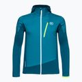 Hanorac de trekking pentru bărbați Ortovox Ladiz Hybrid albastru marin 86949