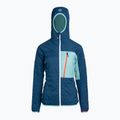 Jachetă hibridă ORTOVOX Swisswool Piz Duan albastru pentru femei 6122700037