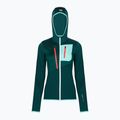Pulover de trekking pentru femei Ortovox Fleece Grid Hoody dark pacific 87201