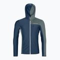 Hanorac pentru bărbați ORTOVOX Fleece Light Grid Hooded deep ocean 7