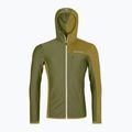 Hanorac pentru bărbați ORTOVOX Fleece Light Grid Hooded wild herbs