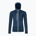 Bluză pentru femei ORTOVOX Fleece Grid Hoody deep ocean