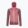 Bluză pentru femei ORTOVOX Fleece Grid Hoody mountain rose