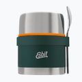 Termos pentru alimente cu tacâmuri Esbit Stainless Steel Food Jug 500 ml forest green