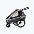 Remorcă de bicicletă Qeridoo Kidgoo 1 gri Q-KDG1-22-SG