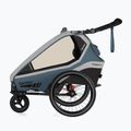 Qeridoo Kidgoo 1 remorcă pentru biciclete gri-albastru Q-KDG1-22-NB 2