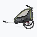 Remorcă de bicicletă pentru o persoană Qeridoo Qupa 1 gri-galbenă Q-QUP1-22-LI 2