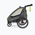 Remorcă de bicicletă pentru o persoană Qeridoo Qupa 1 gri-galbenă Q-QUP1-22-LI 3