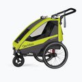 Remorcă de bicicletă pentru două persoane Qeridoo Sportrex 2 LE galbenă Q-SPR2-22-LG