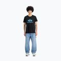 Tricou polo  pentru bărbați Alpha Industries Basic black/blue 2