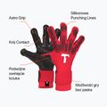 Mănuși de portar T1TAN Rebel 2.0 Solar Red red 2