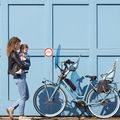 Scaun de bicicletă față URBAN IKI albastru U-212702 8