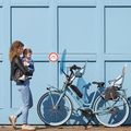 Scaun de bicicletă spate pentru portbagaj URBAN IKI albastru U-213907 9