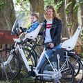 Scaun de bicicletă spate pentru cadru URBAN IKI alb U-214058 9