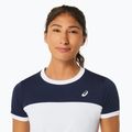 Tricou de tenis pentru femei ASICS Court SS Top brilliant white/midnight 4