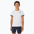 Tricou pentru copii ASICS Tennis Top brilliant white/midnight