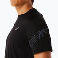 Tricou de alergat pentru bărbați ASICS Icon performance black/carrier grey 5