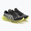 ASICS Novablast 3 negru/verde frunze uscate pantofi de alergare pentru bărbați 4