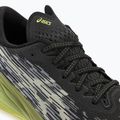 ASICS Novablast 3 negru/verde frunze uscate pantofi de alergare pentru bărbați 8