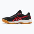 Pantofi de squash pentru bărbați ASICS Upcourt 5 negru / roșu clasic 3