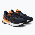ASICS pantofi de alergare pentru bărbați Gt-1000 12 albastru francez / portocaliu strălucitor 5