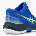 ASICS Netburner Ballistic FF MT 3 pantofi de volei pentru bărbați albastru iluzie / galben strălucitor 10