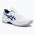 Pantofi de squash pentru bărbați ASICS Gel-Court Hunter 3 alb / albastru iluzie