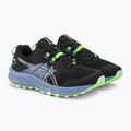 Încălțăminte de alergat pentru bărbați ASICS Trabuco Terra 2 black/light blue 5