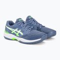 Încălțăminte de squash pentru bărbați ASICS Gel-Court Hunter 3 denim blue/lime burst 4