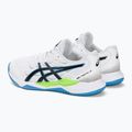 Încălțăminte de handbal pentru bărbați ASICS Gel-Tactic 12 white/lime burst 3