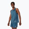 Tank top de alergare pentru bărbați ASICS Fujitrail Singlet magnetic blue 4