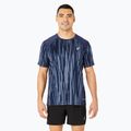 Tricou de alergare pentru bărbați ASICS Road All Over Print Top blue expanse/midnight