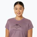 Tricou de alergare pentru femei ASICS Fujitrail Logo dusty mauve 4